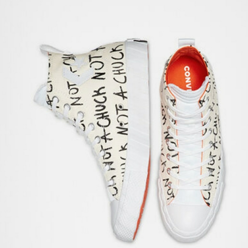 Converse HI Size 7 Egret/White/Bold